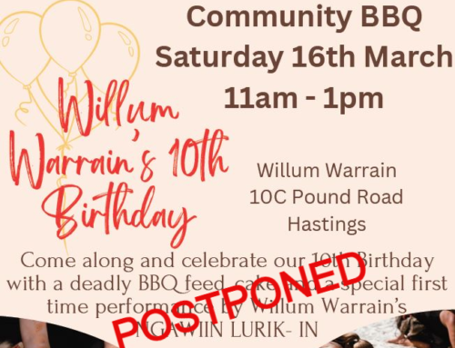 POSTPONED – Willum Warrain’s 10th birthday Celebration Sat. 10